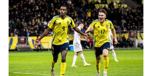 Alexander Isak gjorde sitt första mål för Sverige Alexander Isak gjorde sitt första mål för Sverige